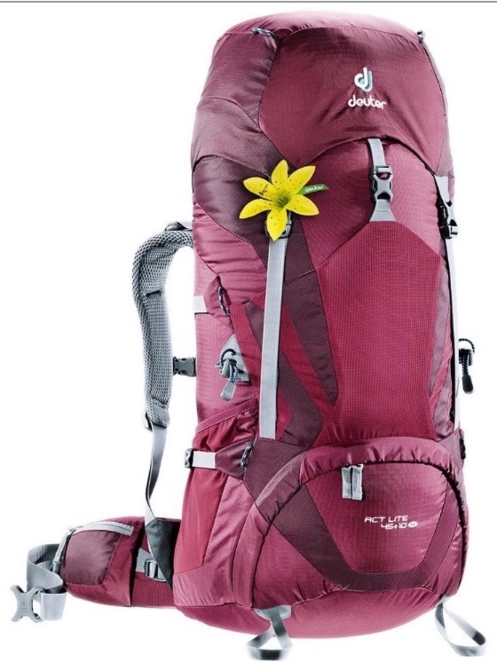 Deuter Women's Backpack - Burgundy Act Lite 45+10